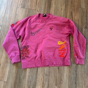 Nike Men's Vibrant Pink Crewneck Sweater